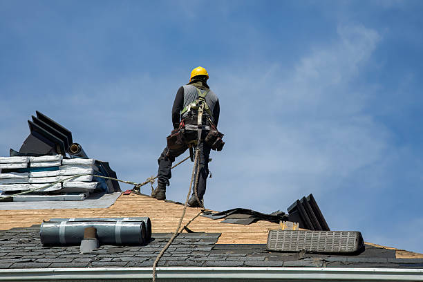Professional Roof Replacement technician working in Sherman, CT